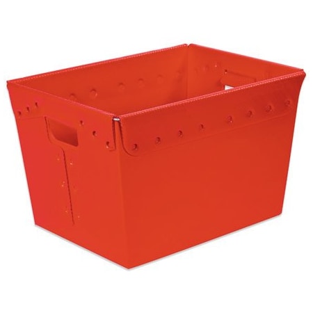 Bsc Preferred 18 x 13 x 12'' Red Space Age Totes, 6PK BUY00030846